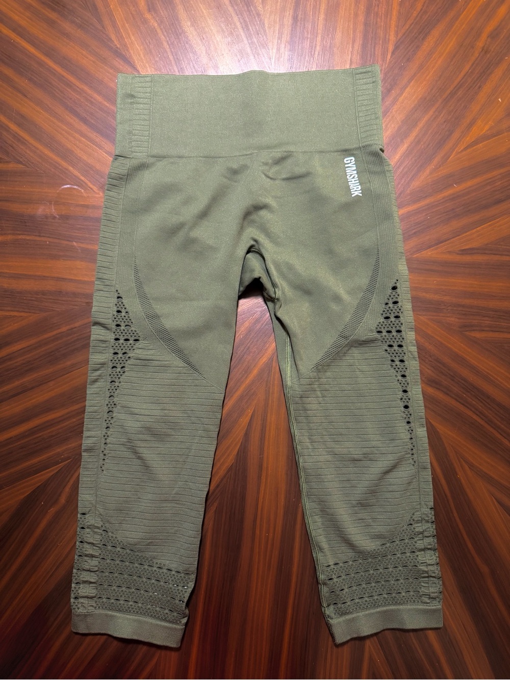 Gymshark Kids Olive Green Seamless Active Leggings